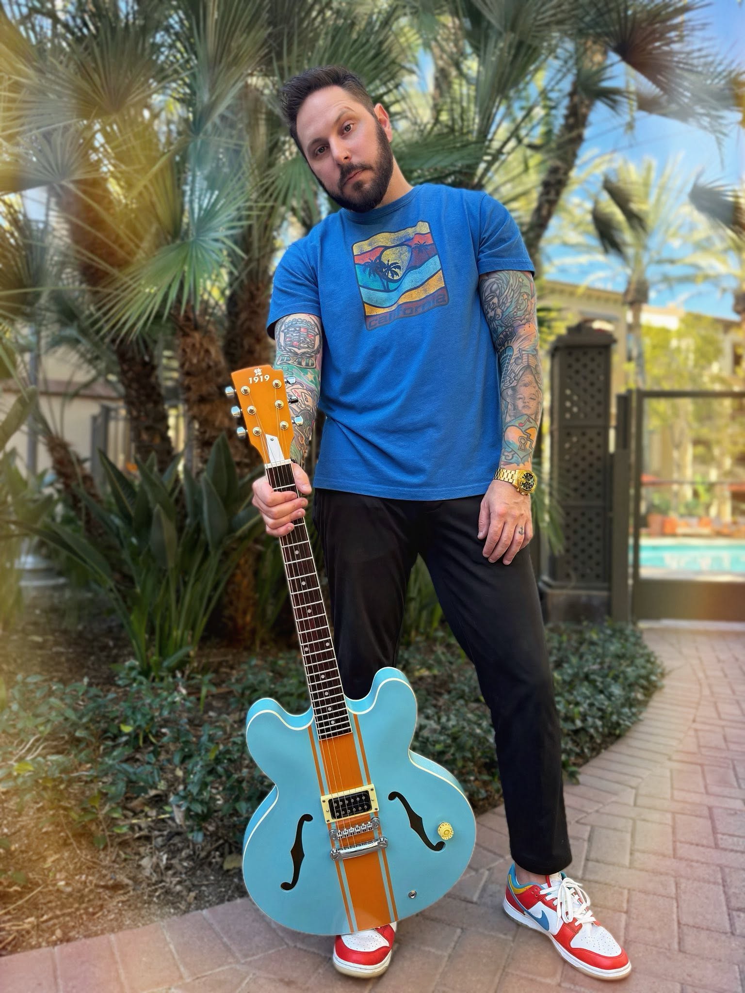 Palm Hours musician with guitar
